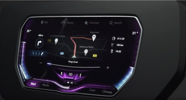 3D Touch Surface Display with Haptic Feedback from Continental